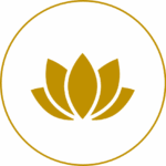 Icône d'une fleur de lotus dorée